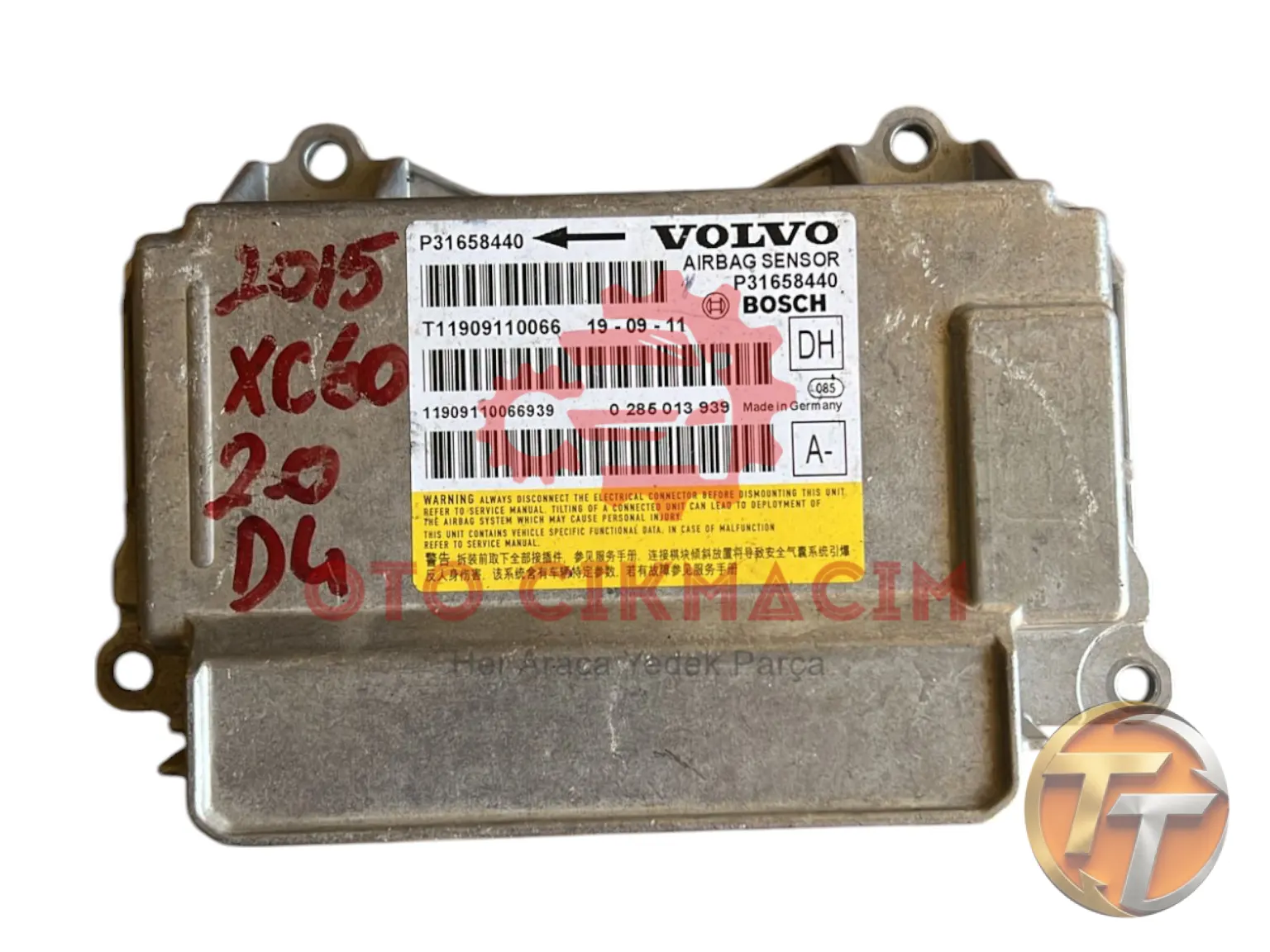 VOLVO XC60 (2015-2.0-D4) AİRBAG BEYNİ