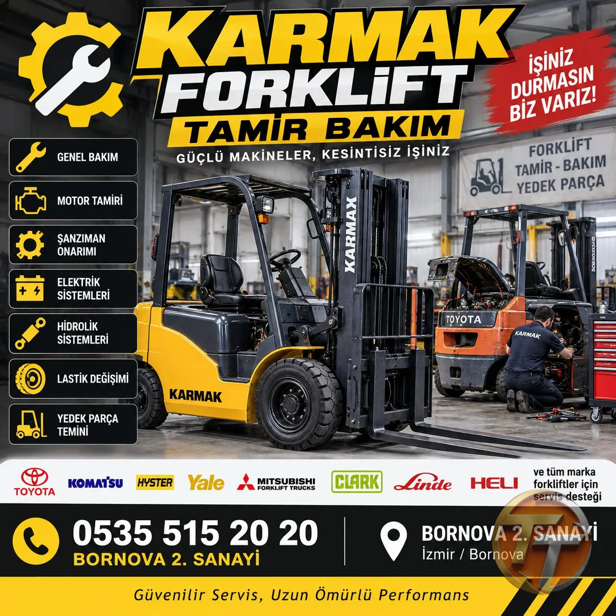 KARMAK FORKLİFT TAMİR BAKIM 