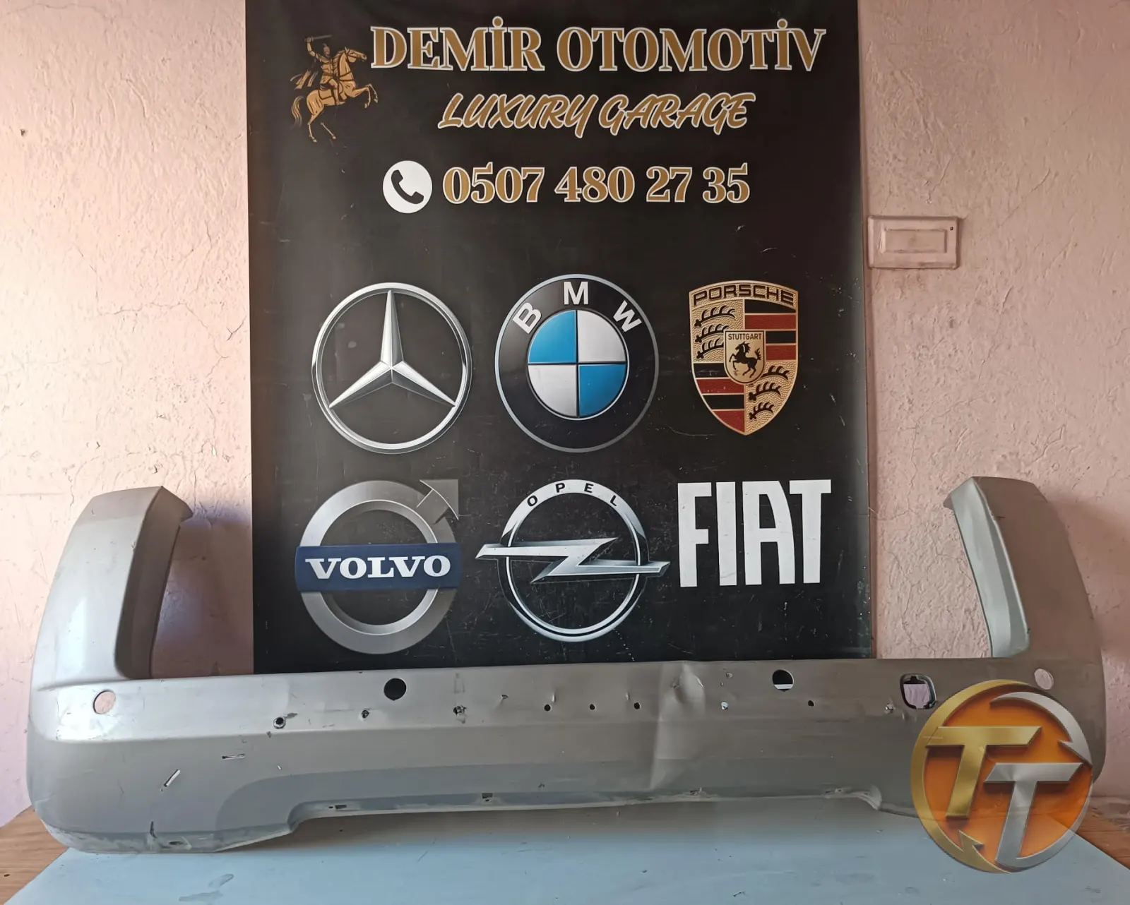 FİAT FİORİNO CİTROEN NEMO ARKA TAMPON ÇIKMA ORJİNAL 1309565070