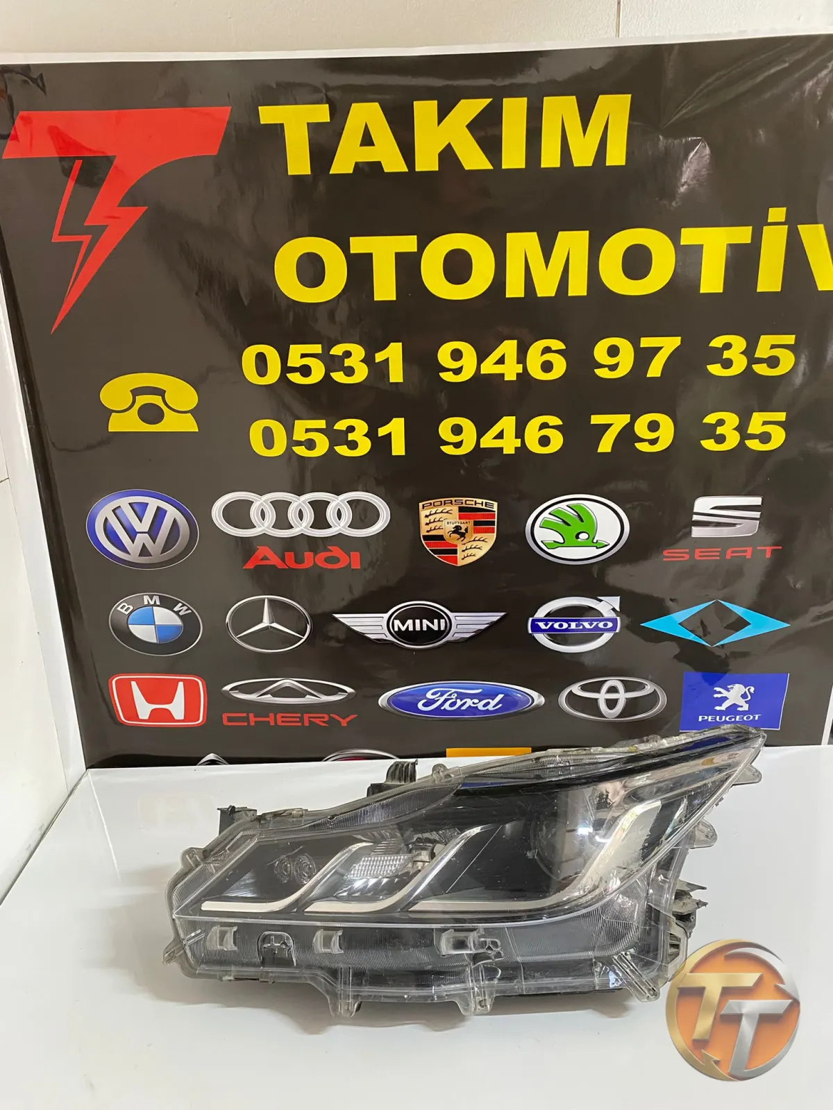 TOYOTA COROLLA SOL FAR LEDLİ MERCEKLİ