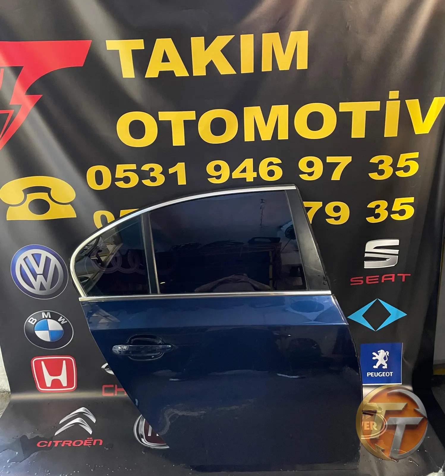 BMW 5 SERİSİ E 60 SAĞ ARKA KAPI LACİVERT DOLU HATASIZ