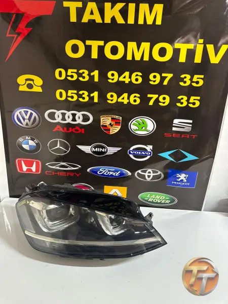 VOLKSWAGEN GOLF 7 SAĞ FAR  U LED 3 BEYİNLİ