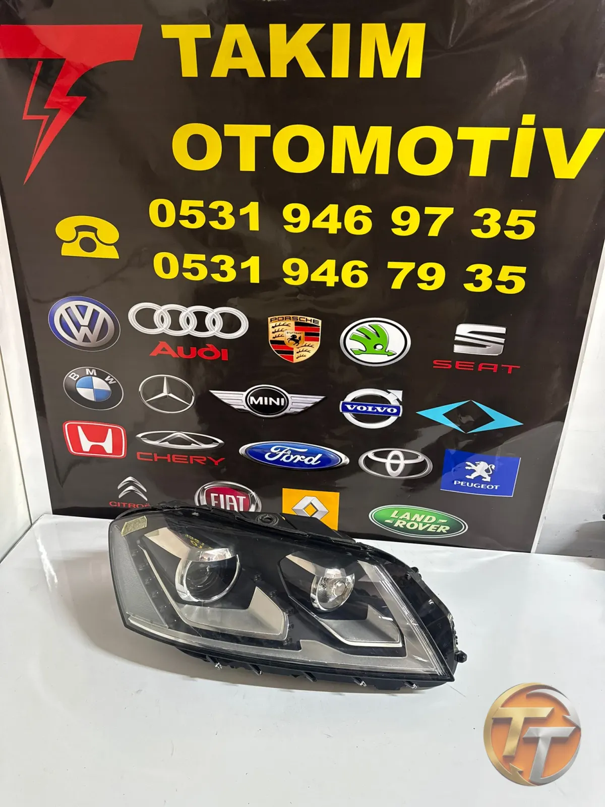 VOLKSWAGEN PASSAT b7 sağ far LED mercek