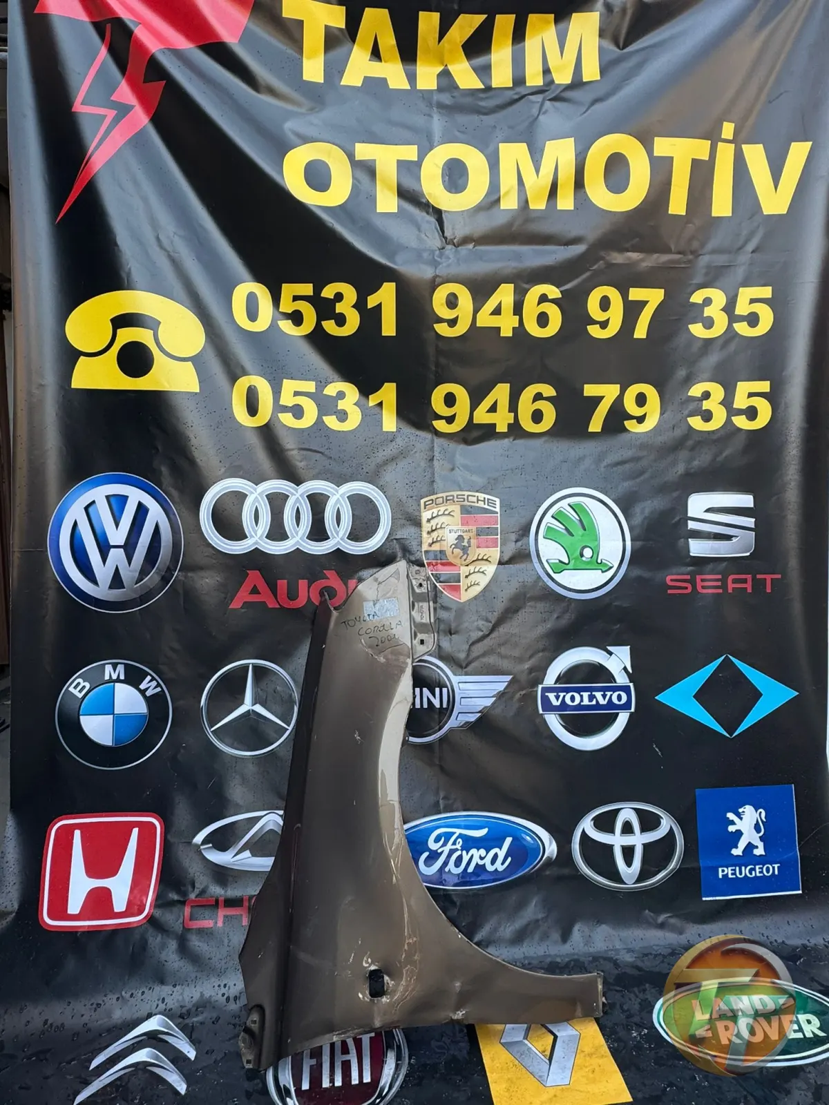 TOYOTA COROLLA SAĞ ÖN ÇAMURLUK HB 2002 -2007