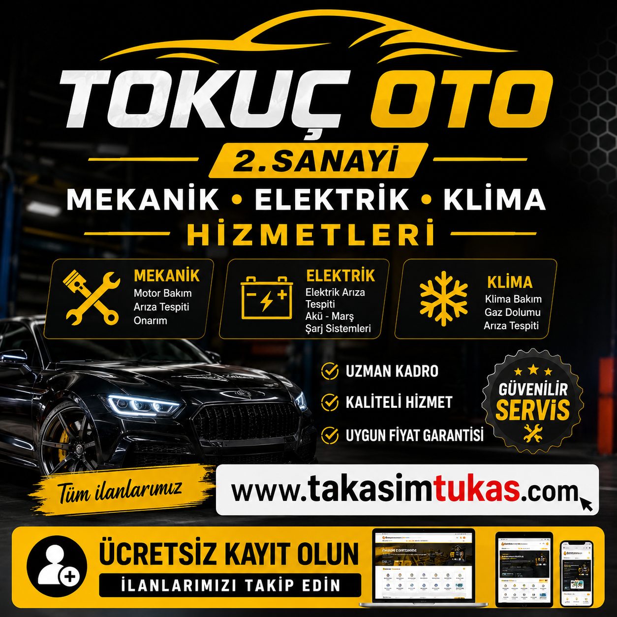 TOKUÇ OTO ELEKTRİK KLİMA MEKANİK 