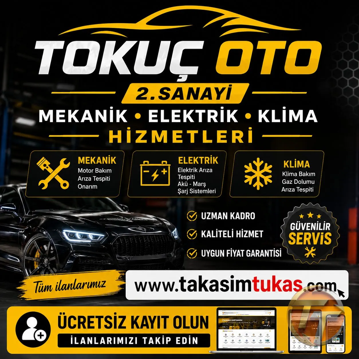 TOKUÇ OTO ELEKTRİK KLİMA MEKANİK 