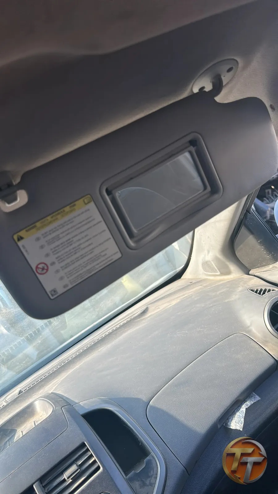 Chevrolet Aveo sağ ön güneşlik