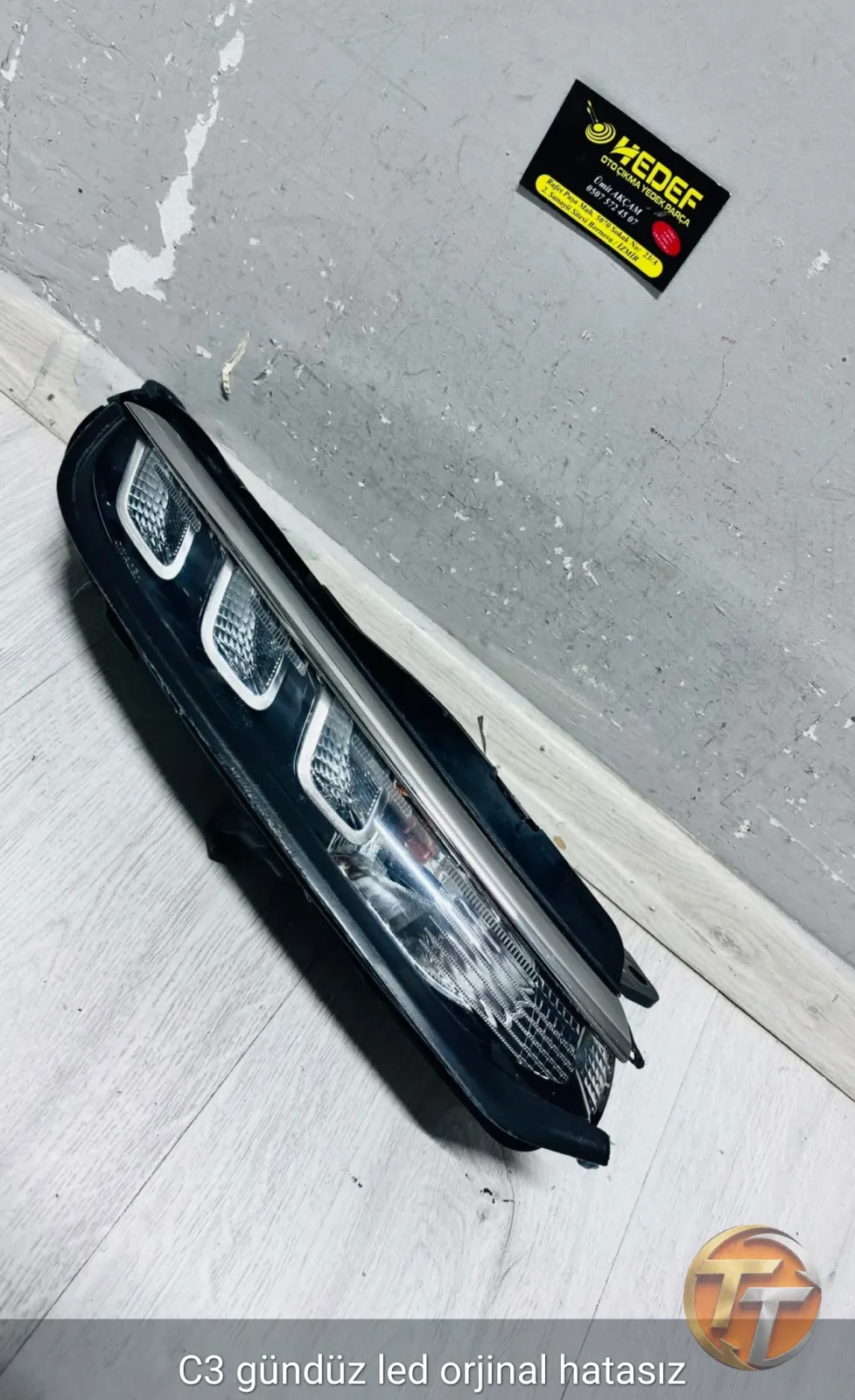 Citroen C3 Gündüz LED Farı Orijinal Hatasız