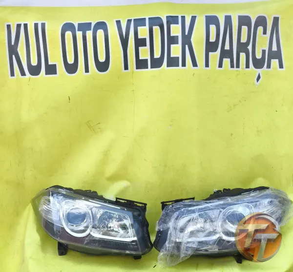 Renault Megane 2 sağ sol sıfır siyah far