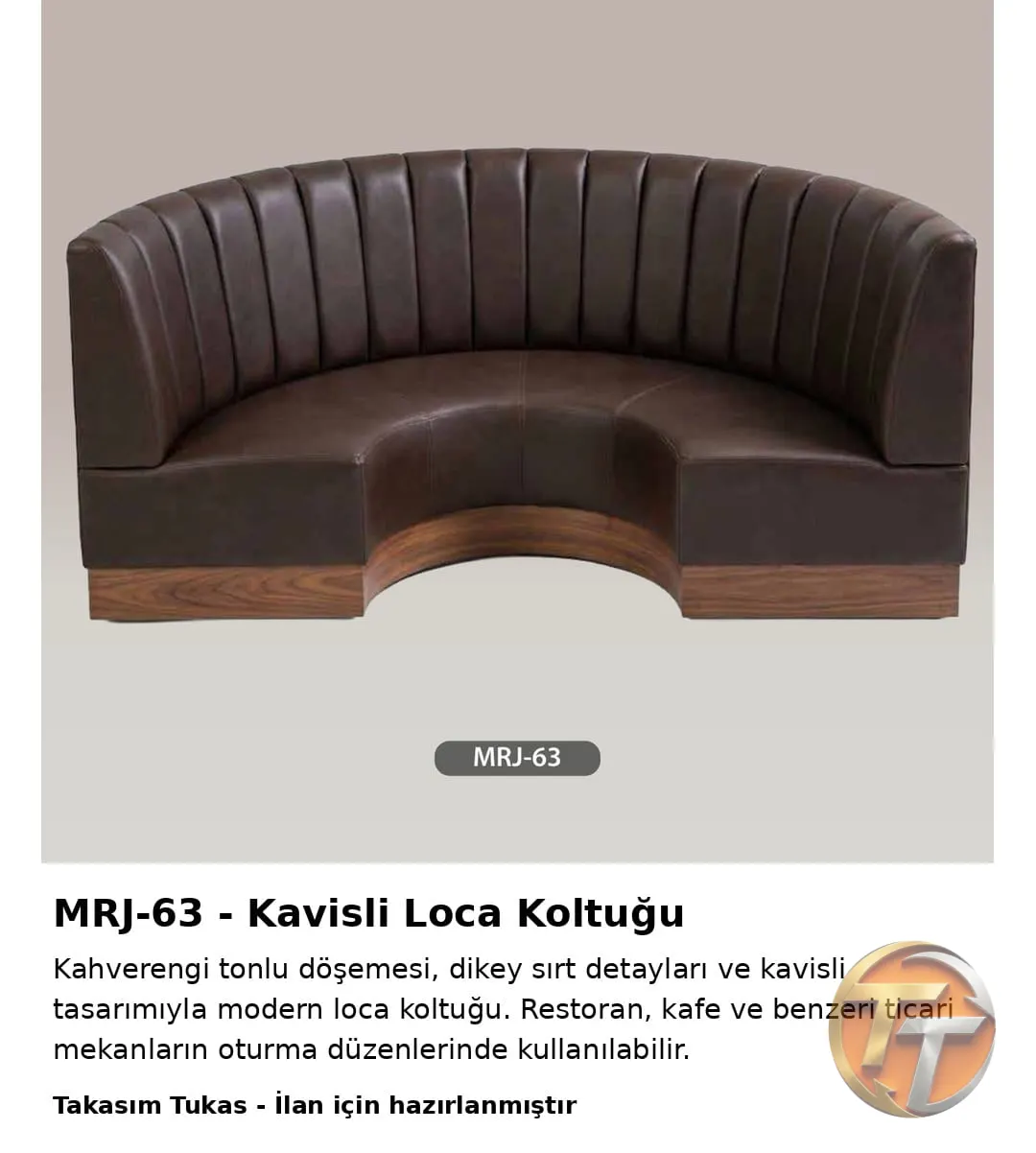 MRJ-63 Kavisli Loca Koltuğu