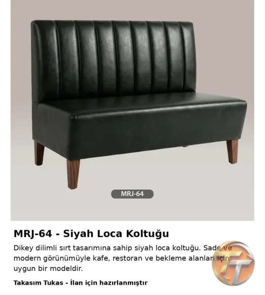 MRJ-64 Siyah Loca Koltuğu