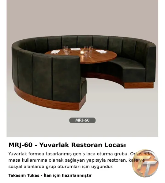 MRJ-60 Yuvarlak Restoran Locası