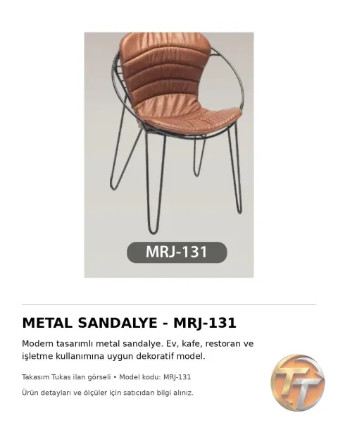 MRJ-131 Metal Sandalye