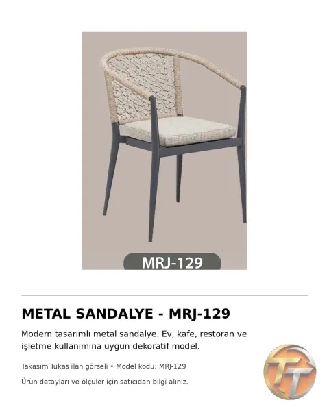 MRJ-129 Metal Sandalye