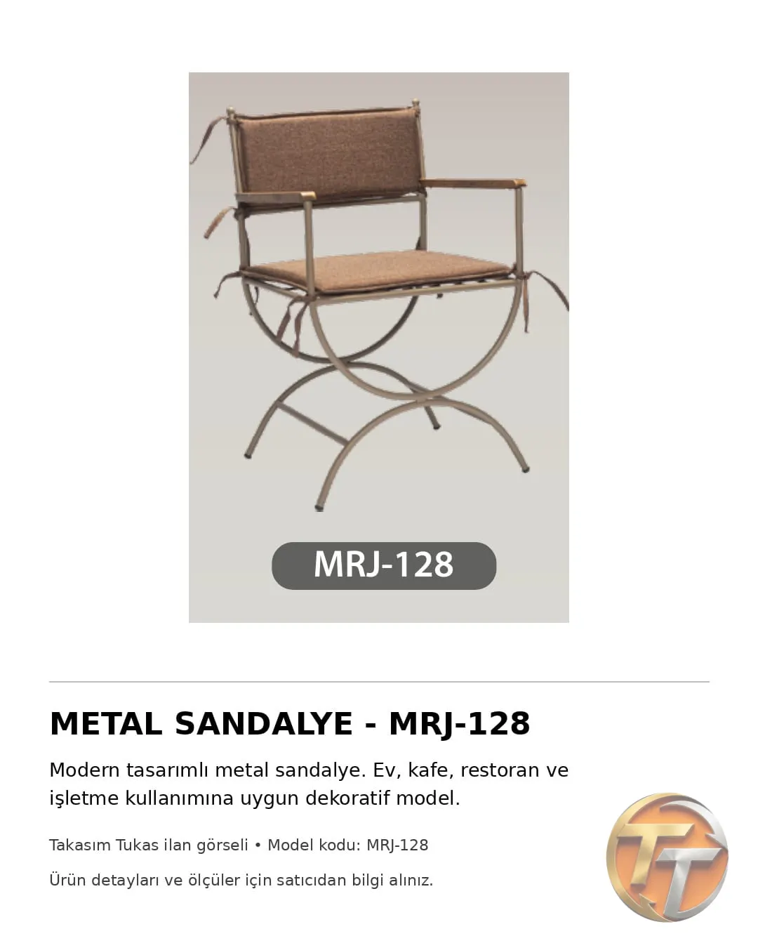 MRJ-128 Metal Sandalye