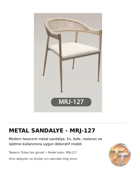 MRJ-127 Metal Sandalye