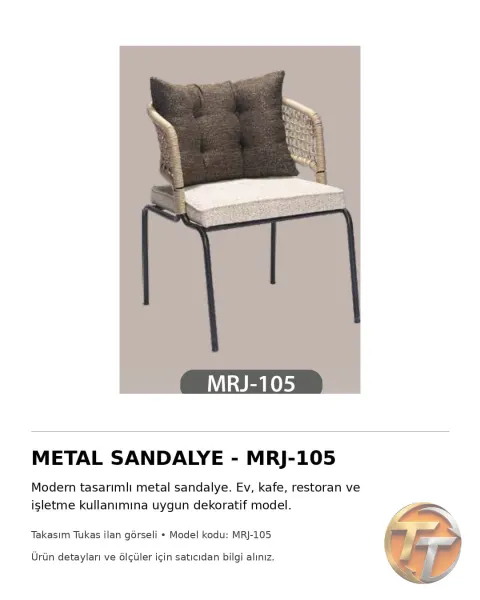 MRJ-105 Metal Sandalye
