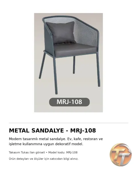 MRJ-108 Metal Sandalye