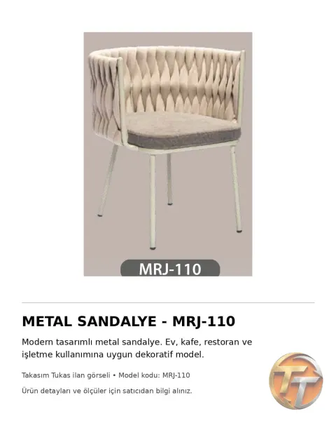 MRJ-110 Metal Sandalye