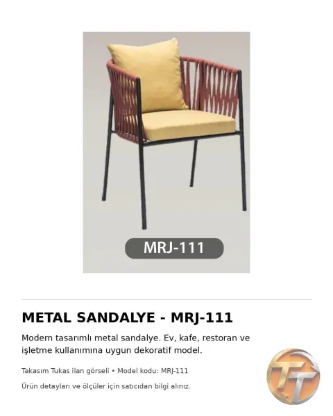 MRJ-111 Metal Sandalye