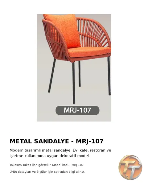 MRJ-107 Metal Sandalye