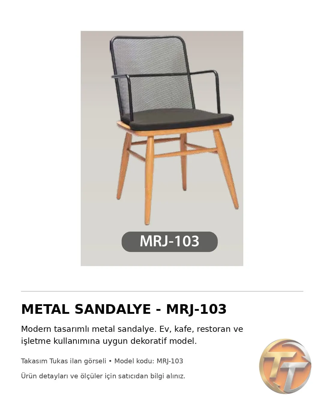 MRJ-103 Metal Sandalye