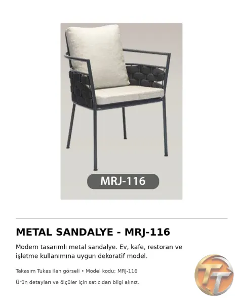 MRJ-116 Metal Sandalye