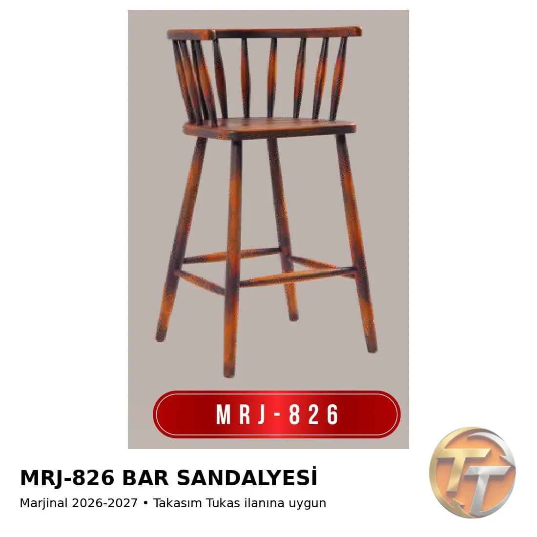 MRJ-826 Bar Sandalyesi