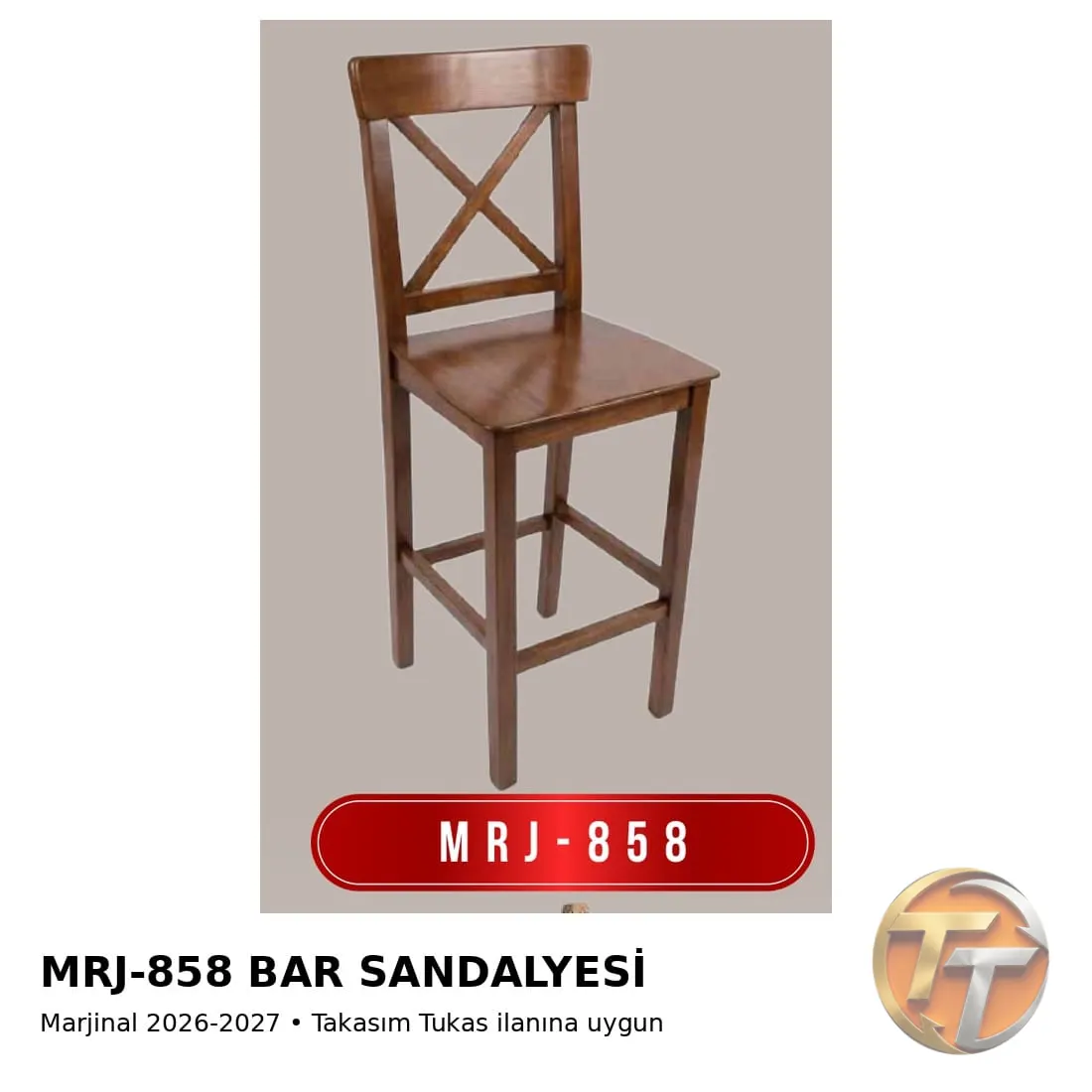 MRJ-858 Bar Sandalyesi