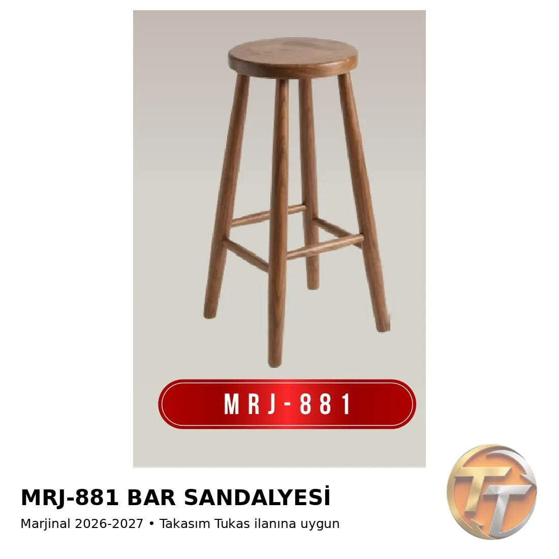 MRJ-881 Bar Sandalyesi