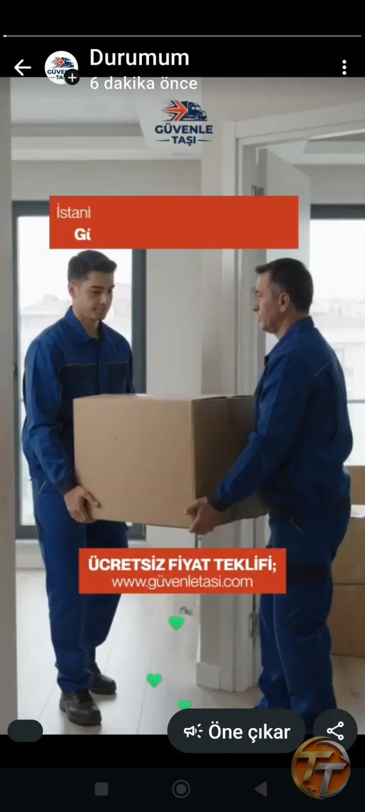 Güvenle taşın nakliyat 