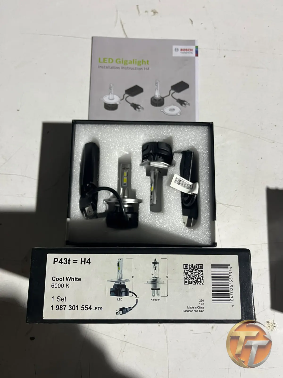 Bosh H8/H11/H16 led ampul xenon giga lıght 12 V 30 W PGJ19 6000 K 1 set 1987301558