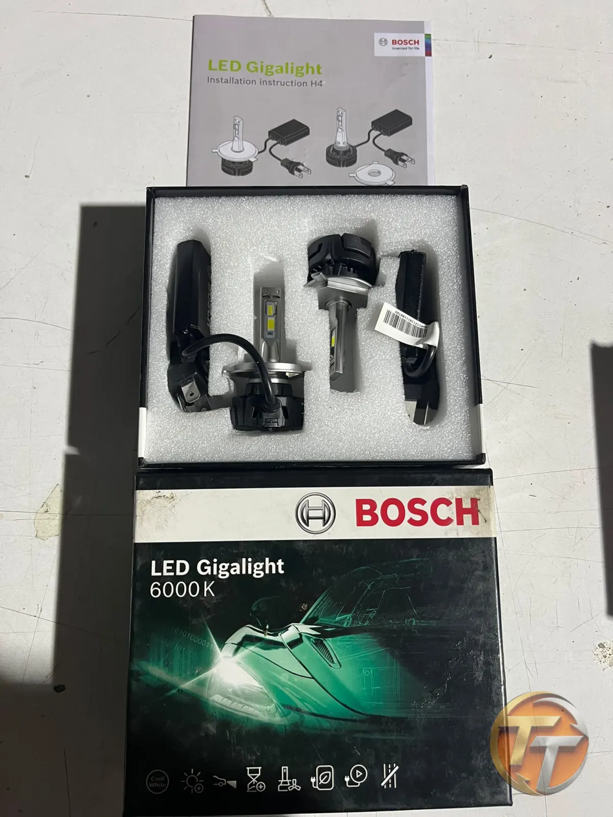 Bosh H8/H11/H16 led ampul xenon giga lıght 12 V 30 W PGJ19 6000 K 1 set 1987301558