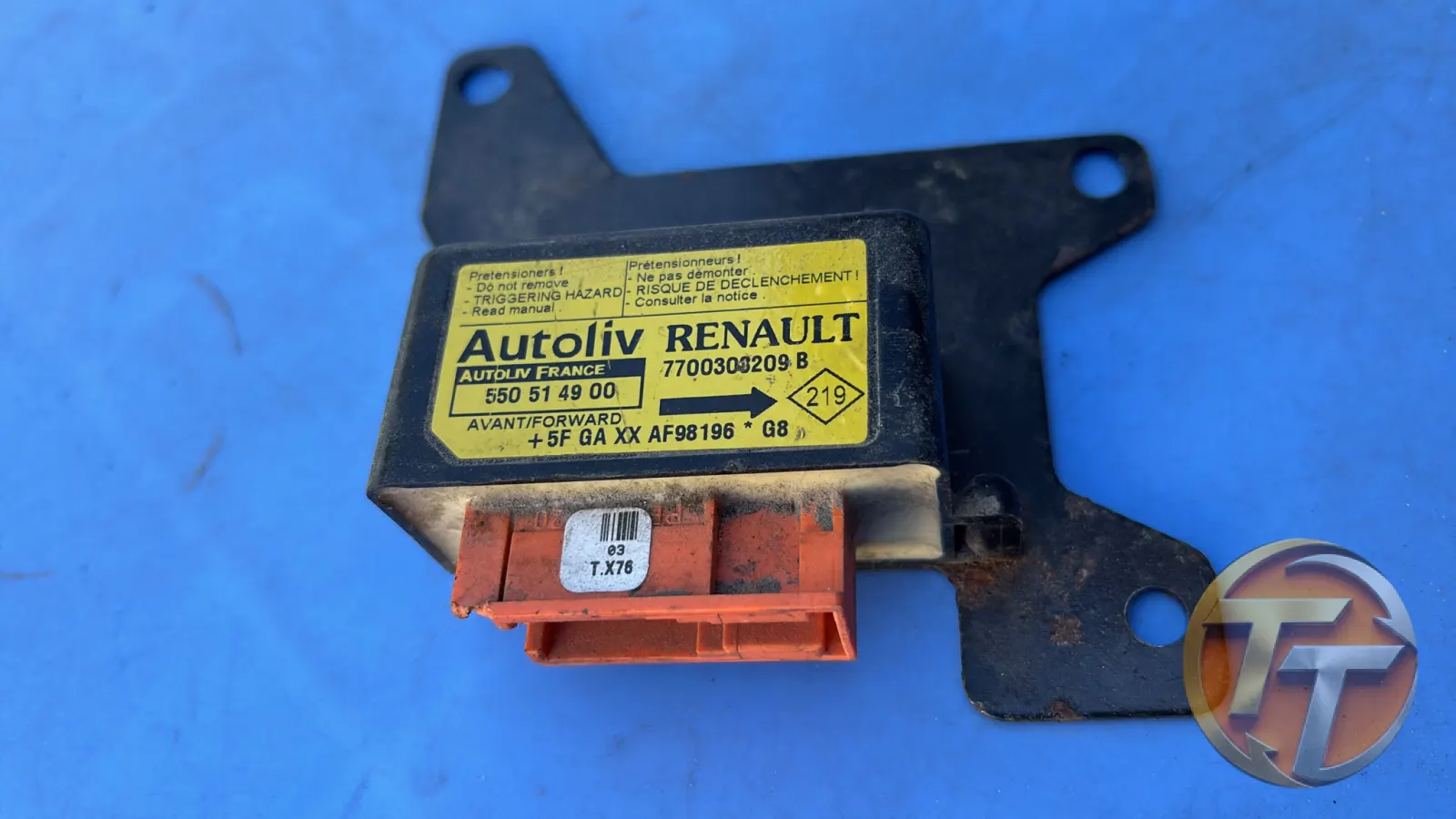 renault kangoo 2 orjınal airbag beyni 7700308209