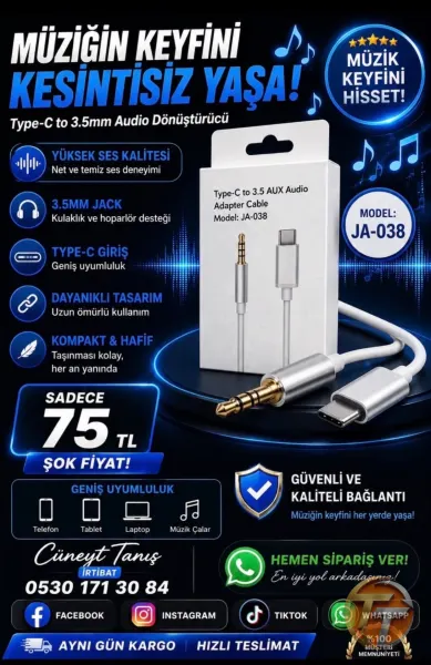 Type c USB kablosu