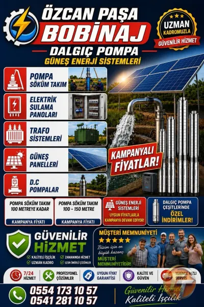 Elektrik Dalgıç Pompa ve Güneş Enerji Sistemleri