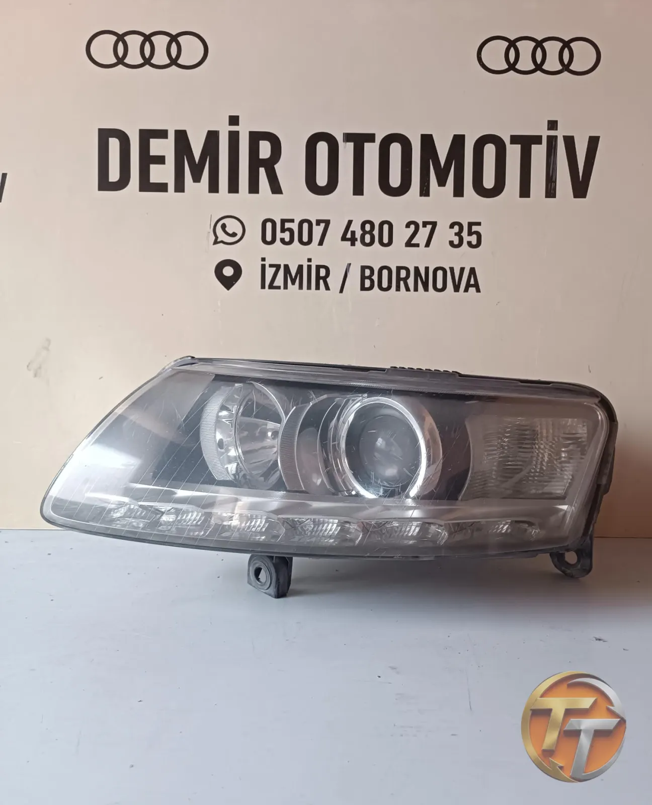 AUDİ A6 2004-2011 MERCEKLİ LED'Lİ SOL ÖN FAR ÇIKMA ORJ 4F0941003